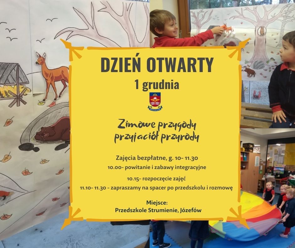 DZIEŃ OTWARTY w Przedszkolu Strumienie 01.12.2021
